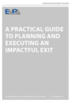 A practical guide to planning and managing an impactful exit