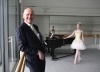 Alec Reed CBE with the Royal Ballet's First Artist Gemma Bond 